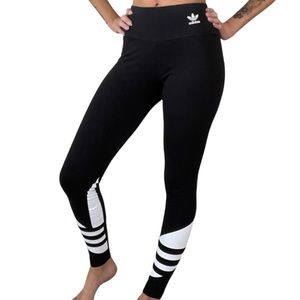 ADIDAS Logo Cotton Workout Tight Leggings NWOT